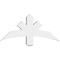 Ekena Millwork Davenport Architectural Grade PVC Gable Bracket, 36"W x 16 1/2"H x 4"D x 4"F, 11/12 Pitch GBP036X17X0404DAV00 - alternate 4